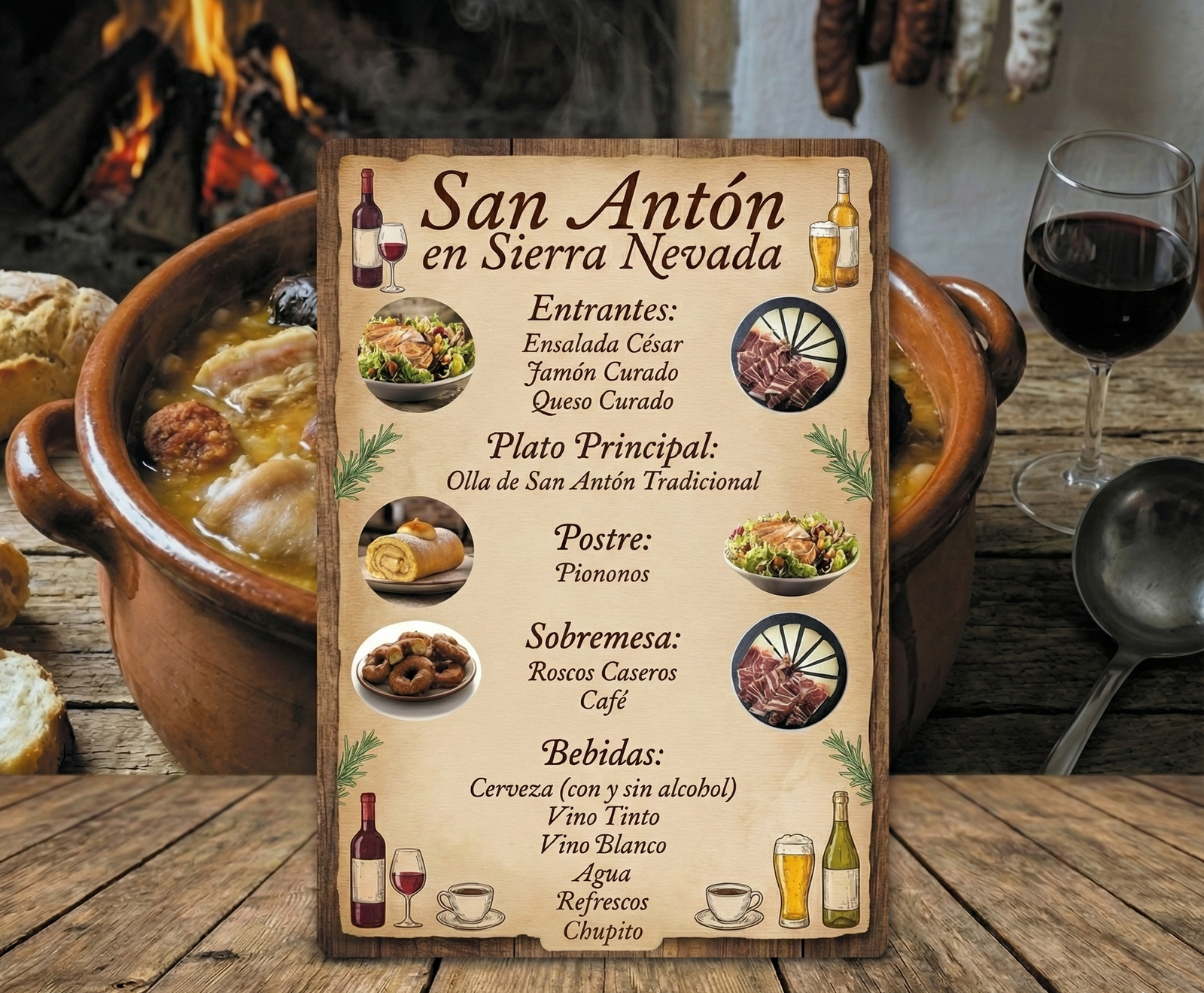 Menú Comida San Antón
